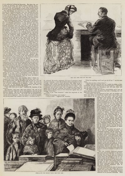 ロンドン警察裁判所でのスケッチ 作： Charles Paul Renouard